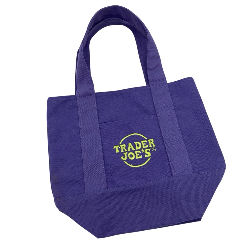 Trader Joe's Purple Canvas Halloween Edition Tote Bag